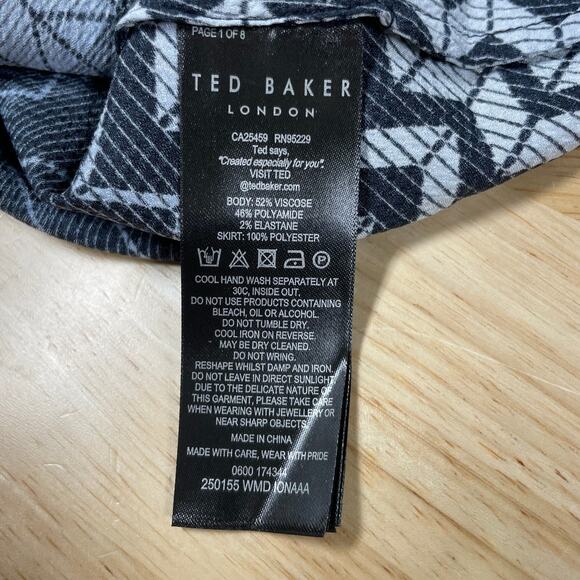 Ted Baker NWT 1/4 Zip Ionaaa Mock Slip Midi Dress Blue Navy Size 1 (US 0-2) - Picture 12 of 14